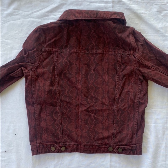 BLANK NYC Red Snake Denim Jacket - Picture 3 of 5